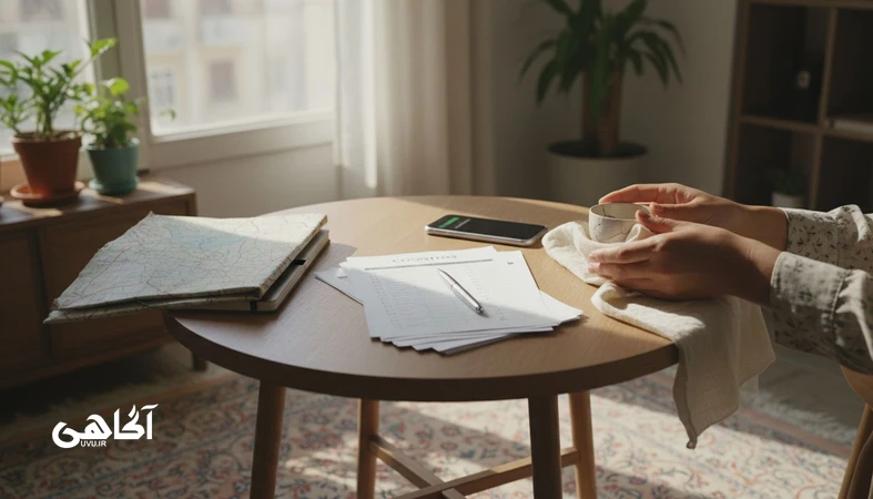 تصویر مفهومی از سبک‌های مقابله (اجتناب، کنترل، تسلیم) در برابر تهدید، مناسب مقاله مجله آگاهی