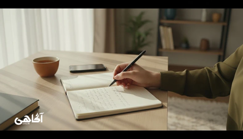 تصویر مفهومی روایت ناخودآگاه از خود و باورهای هسته‌ای در مجله آگاهی